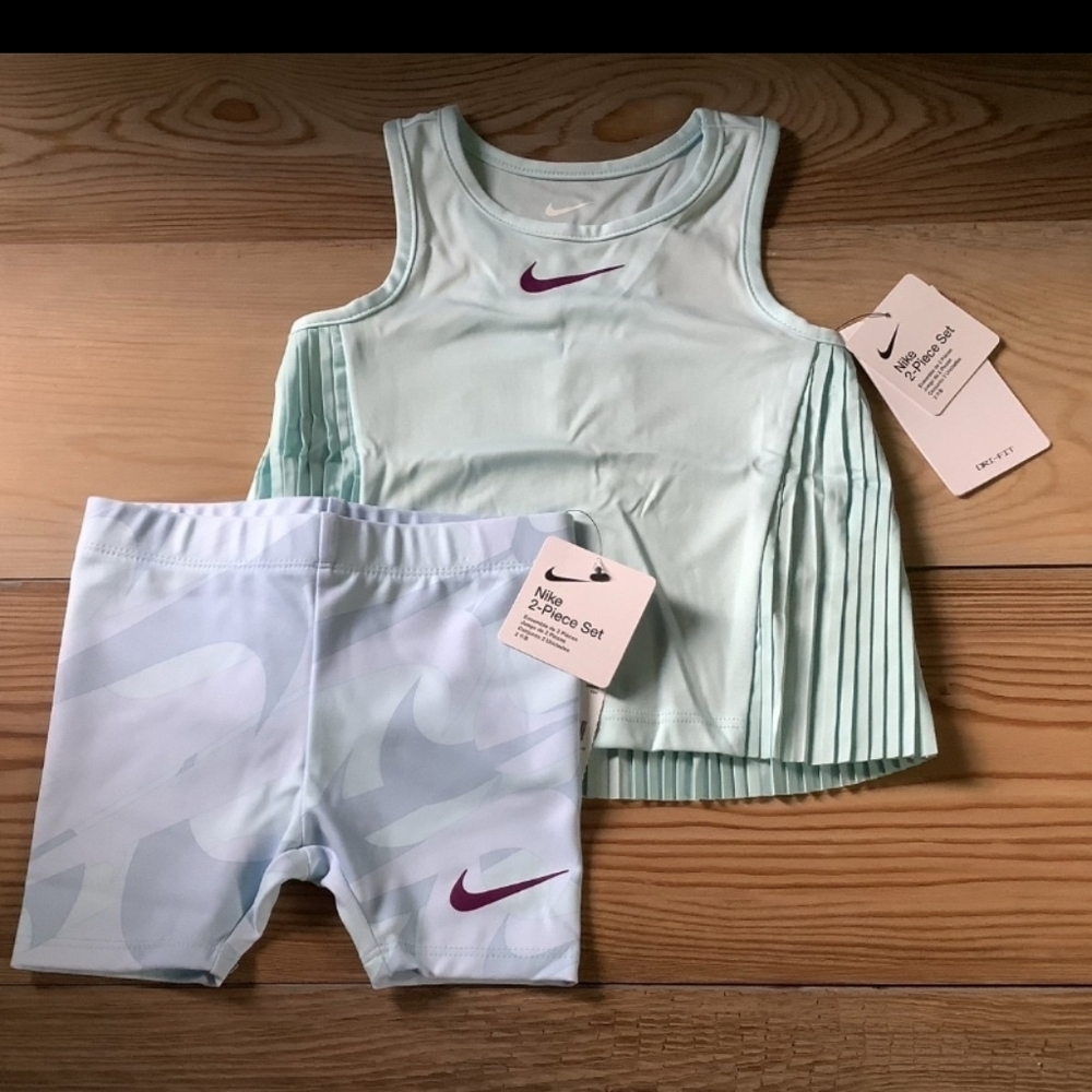 Nike Toddler Girls drifit Tank & Bike Shorts Set Size 2T(NWT)~PRICE IS FIRM~